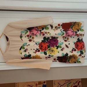 Ted Baker London floral garden print dress, size 3